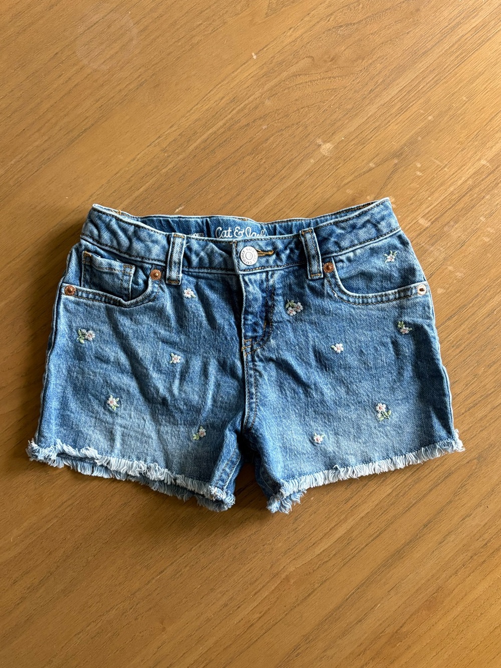 Cat & Jack Kid’s Floral Jean Shorts